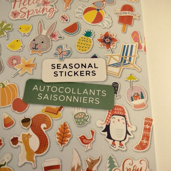 Seasonal Stickers Set 166 Count Fall Winter Spring Summer American Greetings - Picture 8 of 10
